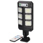 Ηλιακό Φωτιστικό Εξ. Χώρου LED Homepluss Satria 5W 300lm 6500K με Αισθητήρα Κίνησης & Νυκτός Μαύρο