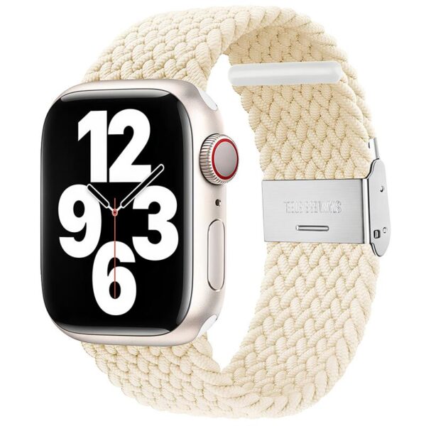 Λουράκι Flexible Fiber για Apple Watch 42/ 44/ 45/ 46/ 49mm Λευκό (Ασυσκεύαστο)