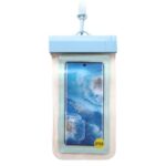 Waterproof Θήκη inos για Smartphones έως 6.9" Διάφανο-Γαλάζιο