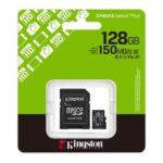 Κάρτα μνήμης Micro SDHC C10 UHS-I U1 Kingston Canvas Select Plus 150MB/s 128Gb + 1 ADP