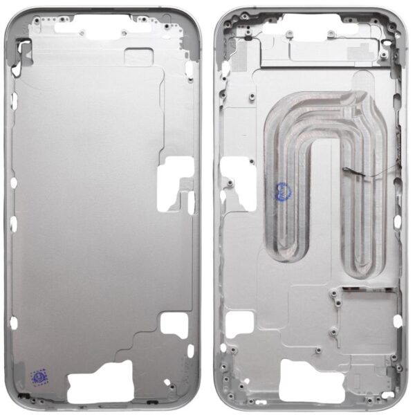 Μεσαίο Πλαίσιο Apple iPhone 16 5G με Πλήκτρο Κάμερας Λευκό (OEM)