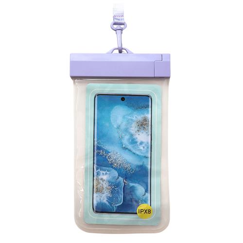 Waterproof Θήκη inos για Smartphones έως 6.9" Διάφανο-Λιλά