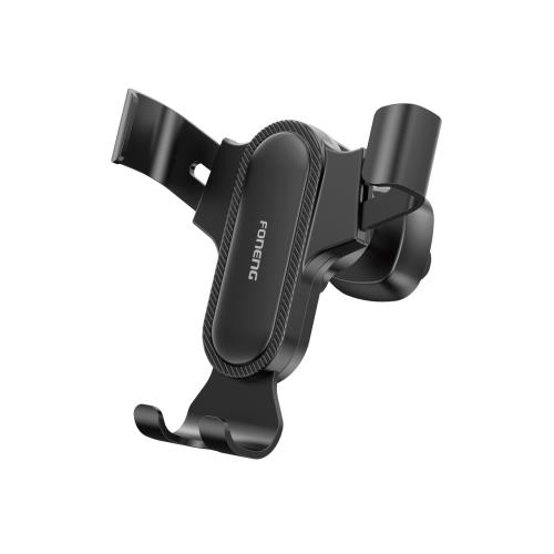 Universal Βάση Στήριξης Αεραγωγού Αυτοκινήτου Foneng CP100 Gravity για Smartphones έως 6.7" Μαύρο