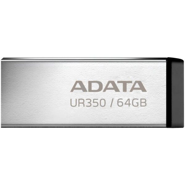 USB 3.2 Flash Disk Adata UR350 USB A 100MB/s 64GB Ασημί