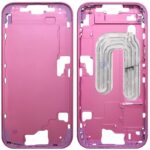 Μεσαίο Πλαίσιο Apple iPhone 16 5G με Πλήκτρο Κάμερας Ροζ (OEM)