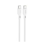 Καλώδιο Σύνδεσης USB 2.0 Foneng XS11 Braided USB C σε USB C 60W 1m Λευκό