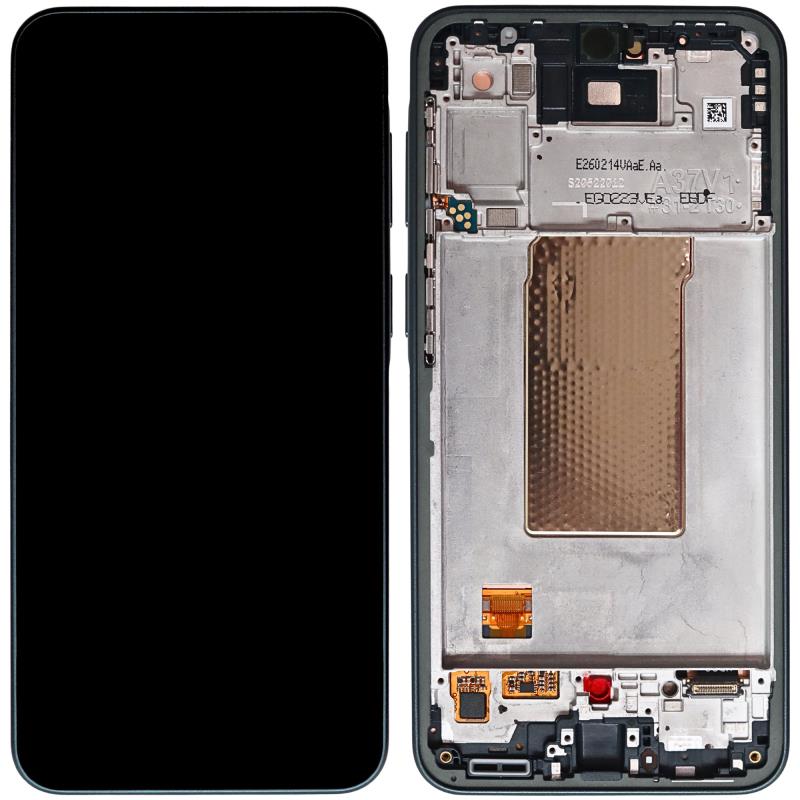 Οθόνη με Touch Screen & Μπροστινή Πρόσοψη Samsung A376 Galaxy A37 5G Γκρι-Πράσινο (Original)