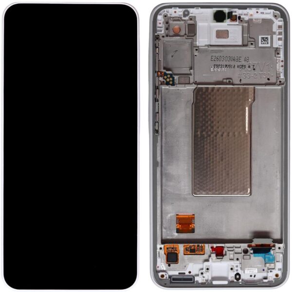 Οθόνη με Touch Screen & Μπροστινή Πρόσοψη Samsung A376 Galaxy A37 5G Λευκό (Original)