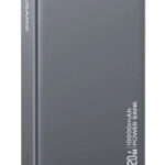 USAMS power bank CD242, magnetic wireless, USB-C έξοδος, 10000mAh, 20W, γκρι