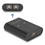 DELOCK USB Type B switch 11503, 2 σε 1, μαύρο