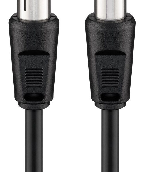 GOOBAY καλώδιο κεραίας αρσενικό σε θηλυκό 11563, <70dB, CCS, 7.5m, μαύρο