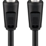 GOOBAY καλώδιο κεραίας αρσενικό σε θηλυκό 11564, <70dB, CCS, 10m, μαύρο