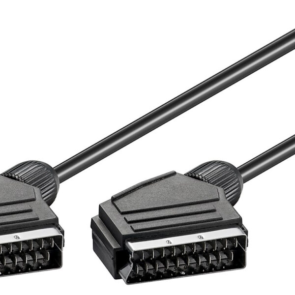 GOOBAY καλώδιο Scart 21pin σε Scart 21pin 11702, 1.5m, μαύρο