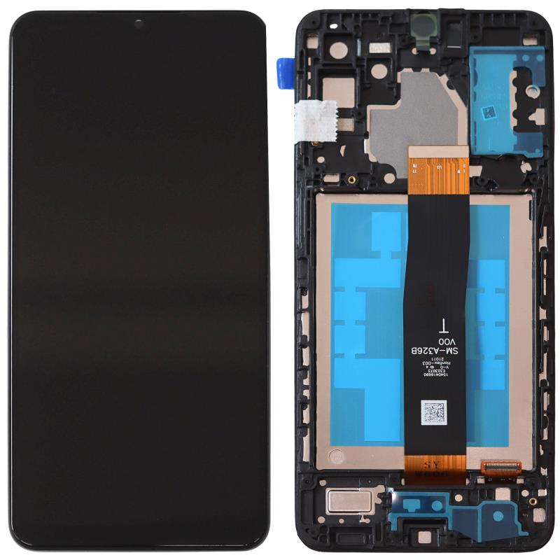 Οθόνη με Touch Screen & Μεσαίο Πλαίσιο Samsung A326B Galaxy A32 5G Μαύρο (OEM)