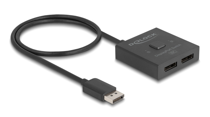 18906.jpg DELOCK DisplayPort switch 18906, 2 σε 1, bidirectional, 8K/30Hz, μαύρο