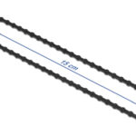 DELOCK reusable δεματικά καλωδίων 19568, 150x2.4mm, μαύρα, 100τμχ