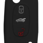 Θήκη κλειδιού για αυτοκίνητα Alfa Romeo 2012-01, εύκαμπτη, μαύρη