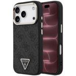 Θήκη PU & Eco-Leather Guess MagSafe Apple iPhone 18 Pro Max/ 17 Pro Max Hardcase Triangle Logo Μαύρο