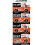 MAXELL αλκαλικές μπαταρίες ρολογιού LR44, 1.5V, 10τμχ