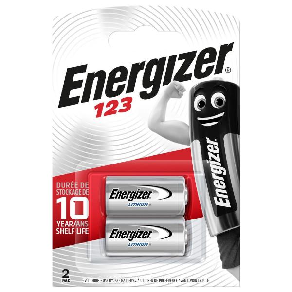 ENERGIZER μπαταρία λιθίου CR123A, 3V, 2τμχ