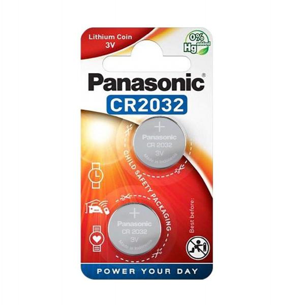PANASONIC μπαταρία λιθίου, CR2032, 3V, 2τμχ