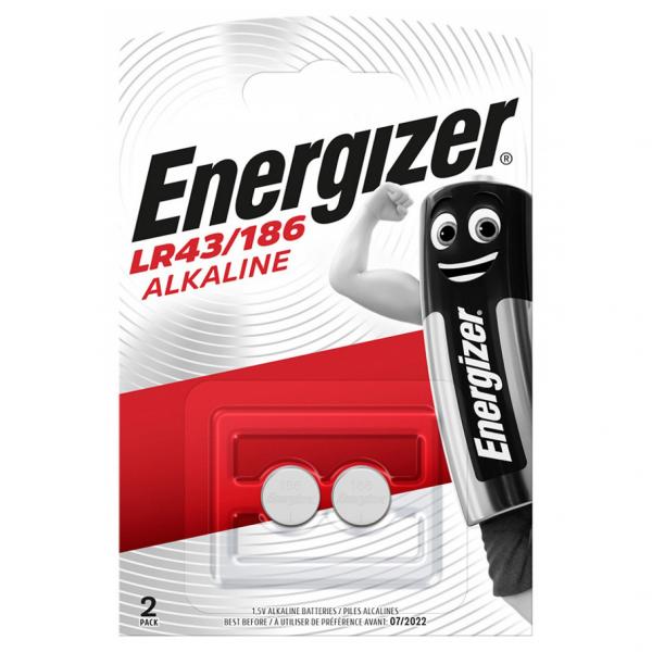 ENERGIZER αλκαλικές μπαταρίες LR43/186, 1.5V, 2τμχ