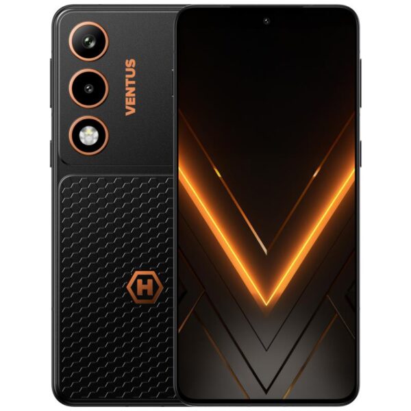 Κινητό Τηλέφωνο Hammer Ventus 5G 256GB 8GB RAM Μαύρο-Πορτοκαλί