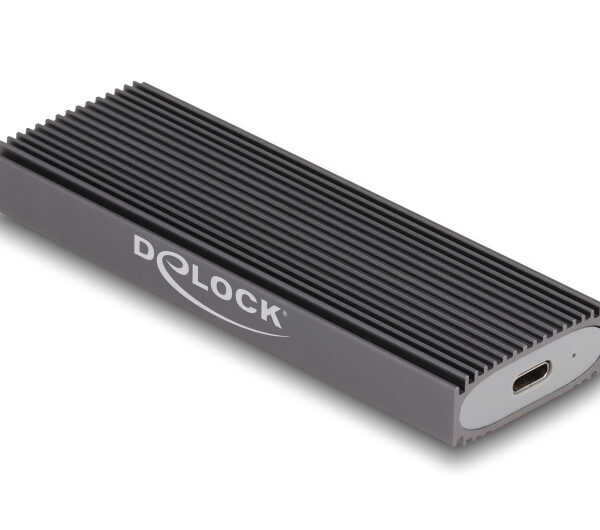 DELOCK θήκη για M.2 NVMe PCIe/SATA SSD 42019, tool free, 10Gbps, μαύρη