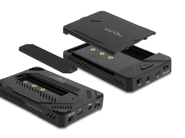 DELOCK θήκη M.2 NVMe & SATA SSD/HDD 42020, 10Gbps, λειτουργία κλώνου