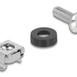 DELOCK σετ βίδες με παξιμάδια 42432 για rack, M6/16mm, ασημί, 100τμχ
