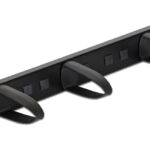 DELOCK cable management 43345 για rack 19"/1U, 5x γάντζοι, μαύρο