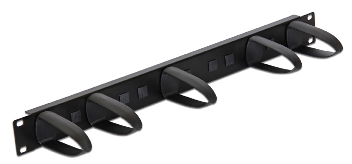 43345.jpg DELOCK cable management 43345 για rack 19"/1U, 5x γάντζοι, μαύρο