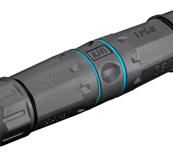 GOOBAY αδιάβροχος σύνδεσμος RJ45 Cat 6A 44416, IP68, μαύρο