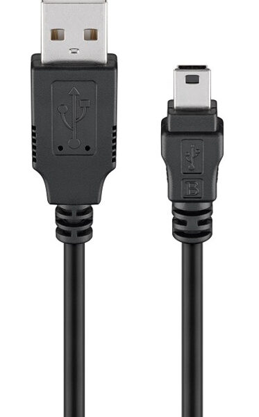 GOOBAY καλώδιο USB σε USB Mini 45740, 480Mbps, 1m, μαύρο