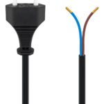 GOOBAY καλώδιο τροφοδοσίας Euro male 2x0.75 mm² 50085, 1.5m, μαύρο