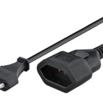 GOOBAY μπαλαντέζα προέκταση ρεύματος 50510, Europlug, 2x 0.75mm², 5m, μαύρη