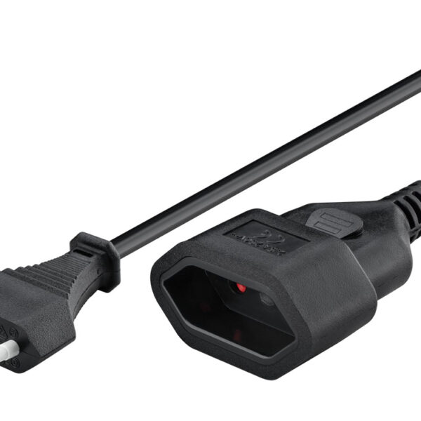 GOOBAY μπαλαντέζα προέκταση ρεύματος 50510, Europlug, 2x 0.75mm², 5m, μαύρη