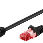 GOOBAY καλώδιο U/UTP CAT6 51514, γωνιακό, CCA AWG 25/7, 0.5m, μαύρο
