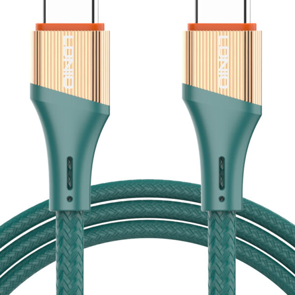 LDNIO καλώδιο USB-C σε USB-C LC631C, 65W PD, 1m, πράσινο