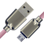 CABLETIME καλώδιο micro USB σε USB CT-PE32-ZFMC, 2A, 480Mbps, 1m, ροζ