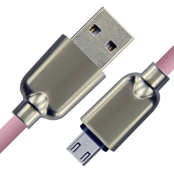 CABLETIME καλώδιο micro USB σε USB CT-PE32-ZFMC, 2A, 480Mbps, 1m, ροζ