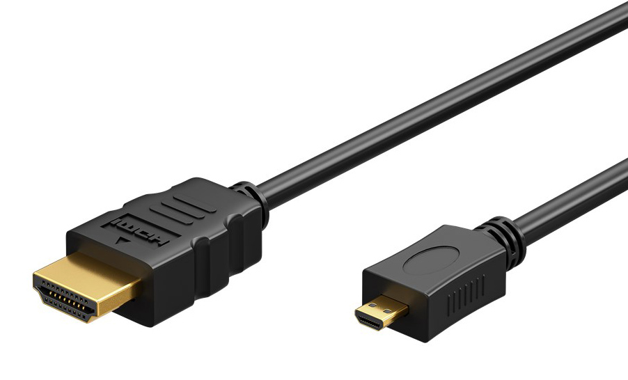 53787.jpg GOOBAY καλώδιο micro HDMI σε HDMI 53787 με Ethernet, 4K/60Hz, 5m, μαύρο