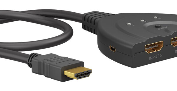 GOOBAY HDMI switch 58488, 3-in σε 1-out, 4K/60Hz, μαύρο