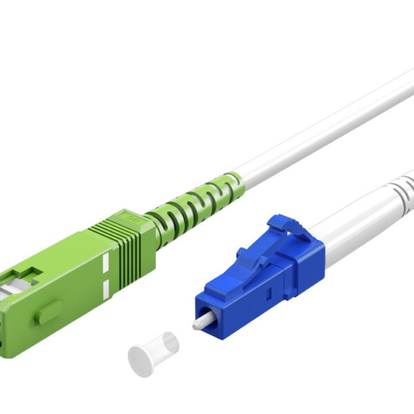 GOOBAY καλώδιο οπτικής ίνας SC-APC σε LC-UPC 59609, Singlemode OS2, 2m, λευκό