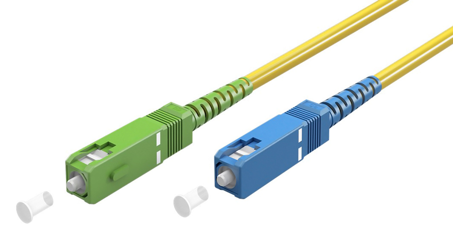59657.jpg GOOBAY καλώδιο οπτικής ίνας SC-APC 59657, Singlemode OS2, 0.5m, κίτρινο