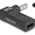 DELOCK αντάπτορας τροφοδοσίας laptop 60007, USB-C σε Dell 4.5x3mm, μαύρος