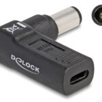 DELOCK αντάπτορας τροφοδοσίας laptop 60008, USB-C σε Dell 7.4x5mm, μαύρος