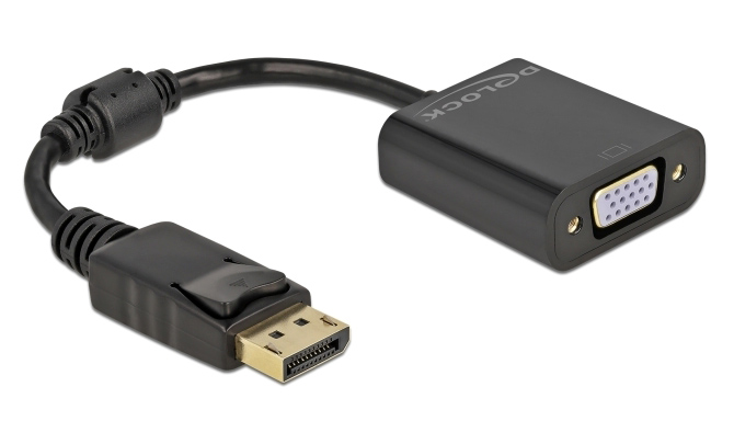 61006.jpg DELOCK αντάπτορας DisplayPort σε VGA 61006, 1920x1200p, passive, μαύρος