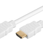 GOOBAY καλώδιο HDMI 2.0 61017 με Ethernet, 4K/60Hz, 18 Gbps, 0.5m, λευκό