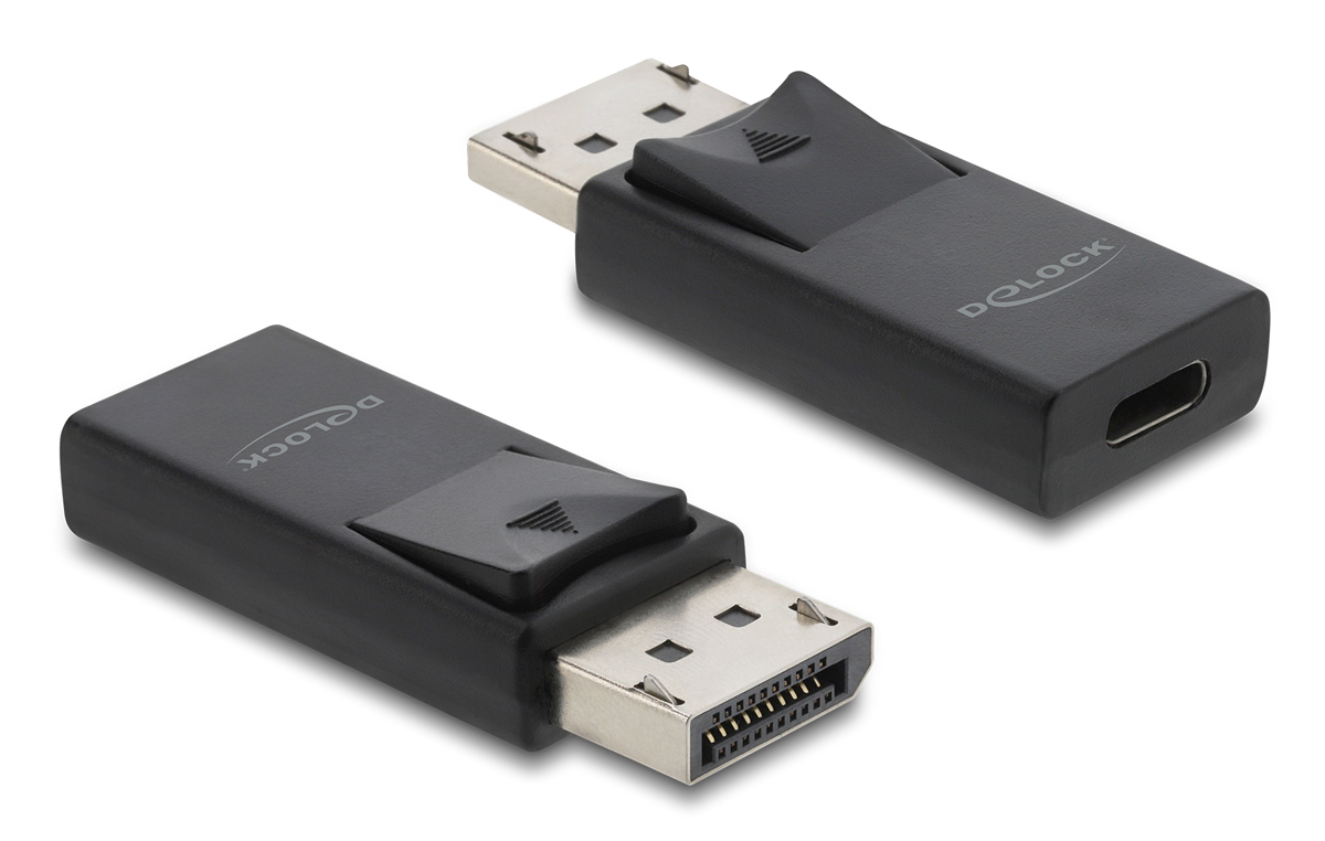 61078.jpg DELOCK αντάπτορας DisplayPort σε USB-C 61078, 8K/60Hz, μαύρος